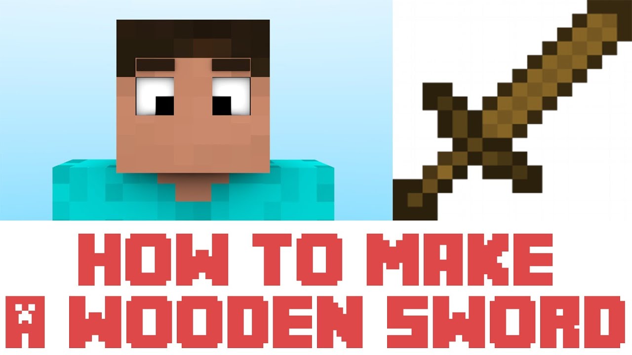 How To Draw A Minecraft Wooden Sword
