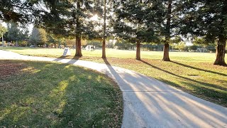 4K Walking through Jollyman Park and then surrounding neighborhoods in Cupertino California