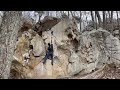 The Swollen Goat (V1) - Tennessee Bouldering: Stone Fort (Little Rock City)