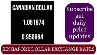 Singapore Dollar Current Currency Exchange Rates Today 12 January 2025