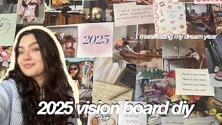 ❤︎ how to make a 2025 vision board | lets manifest our dream life ❤︎