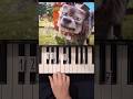 Ode to Dennis Minecraft Movie 2/2 Piano Tutorial #shorts