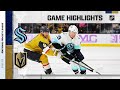 Kraken @ Golden Knights 11/25 | NHL Highlights 2022