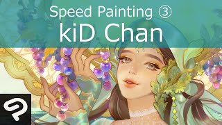 アーティストkiD Chanイラストメイキング（3/5：瞳や唇などの調整）