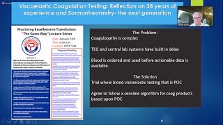 Viscoelastic Coagulation Testing: Reflections on 38 Years of Experience and Sonorheometry  The Next