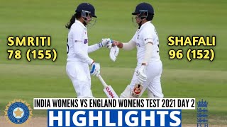 India Womens vs England Womens Test Match Day 2 Full Highlights | Ind W vs Eng W Day 2 Highlights