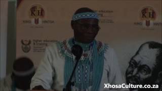 King Hintsa Memorial Lecture - by Professor Ncedile Saule