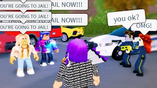 I Gave Him The Cops Called Roblox Liberty County S1ep8 With My Sister - bribing a cop to be my hero she saved me roblox