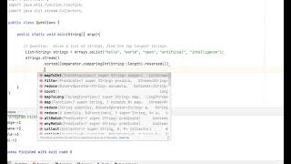 Java 8 Stream API : Given a list of strings, find the two longest strings