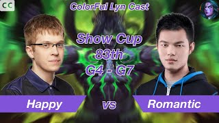 [Eng sub] Warcraft 3｜ColorFul Lyn Cast｜Show Cup 83th G4-G7｜Happy[UD] vs Romantic[HUM]