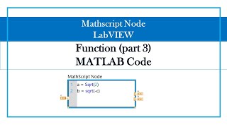 Function (part 3) MATLAB Code (Mathscript Node LabVIEW