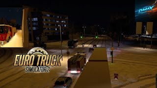 Driving Through Snow in ETS2: Winter Road Trip! Winter mod#ets2 #gameplay #roadtrip