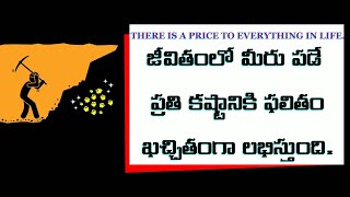 జీవితంలో మీరు పడే ప్రతి కష్టానికి ఫలితం ఖచ్చితంగా లభిస్తుంది | There is price to everything in life