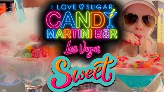 The SWEETEST Bar in Vegas?! 🍭🍸 INSIDE the Candy Martini Bar at I Love Sugar! 😱✨