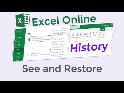 Как просмотреть историю редактирования в Online Excel