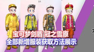 【宝可梦剑盾DLC 冠之雪原】全部新增服装获取方法展示 | NS青年团