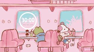 Study With Me | Pomodoro Timer 30/10 x4 | Spring Train Breeze, Jazz