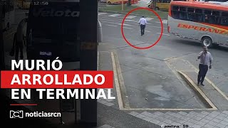Conductor murió atropellado por un bus en la Terminal de Salitre en Bogotá