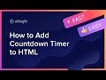 How to Add Countdown Timer to HTML website