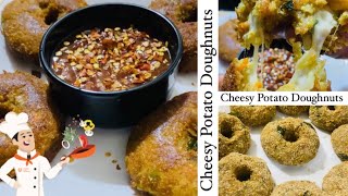 ഇത് കുട്ടികളുടെ Favourite ആകും | Cheesy Potato Doughnuts | Iftar Snack | Ichaboos Kitchen \u0026 Vlogs