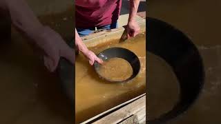 Explaining “all that glitters is not gold” while gold panning outside the Sacramento History Museum