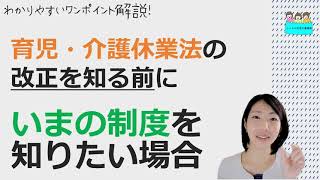 就業規則【育児・介護休業法の改正の前に、いまの制度概要について知りたい方はこちら】【中小企業向け：わかりやすい 就業規則】｜ニースル 社労士 事務所