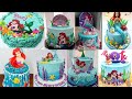 mermaid ariel theme cake desings ।disney princess cake decorating ideas।doll cake decorating desings