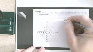 Parallelogram Coordinate Proof Notes