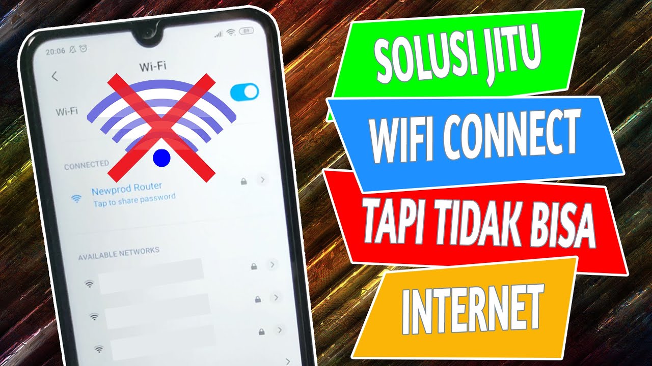 Cara Mengatasi WiFi Terhubung Tapi Tidak Bisa Internet Di HP Android ...