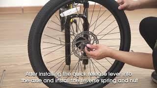 Installation of bicycle front wheels