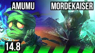 AMUMU vs MORDEKAISER (JGL) | 2/1/8, 600+ games | EUW Diamond | 14.8