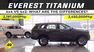 2023 Ford Everest Titanium 4x4 vs 4x2  -What are the differences?