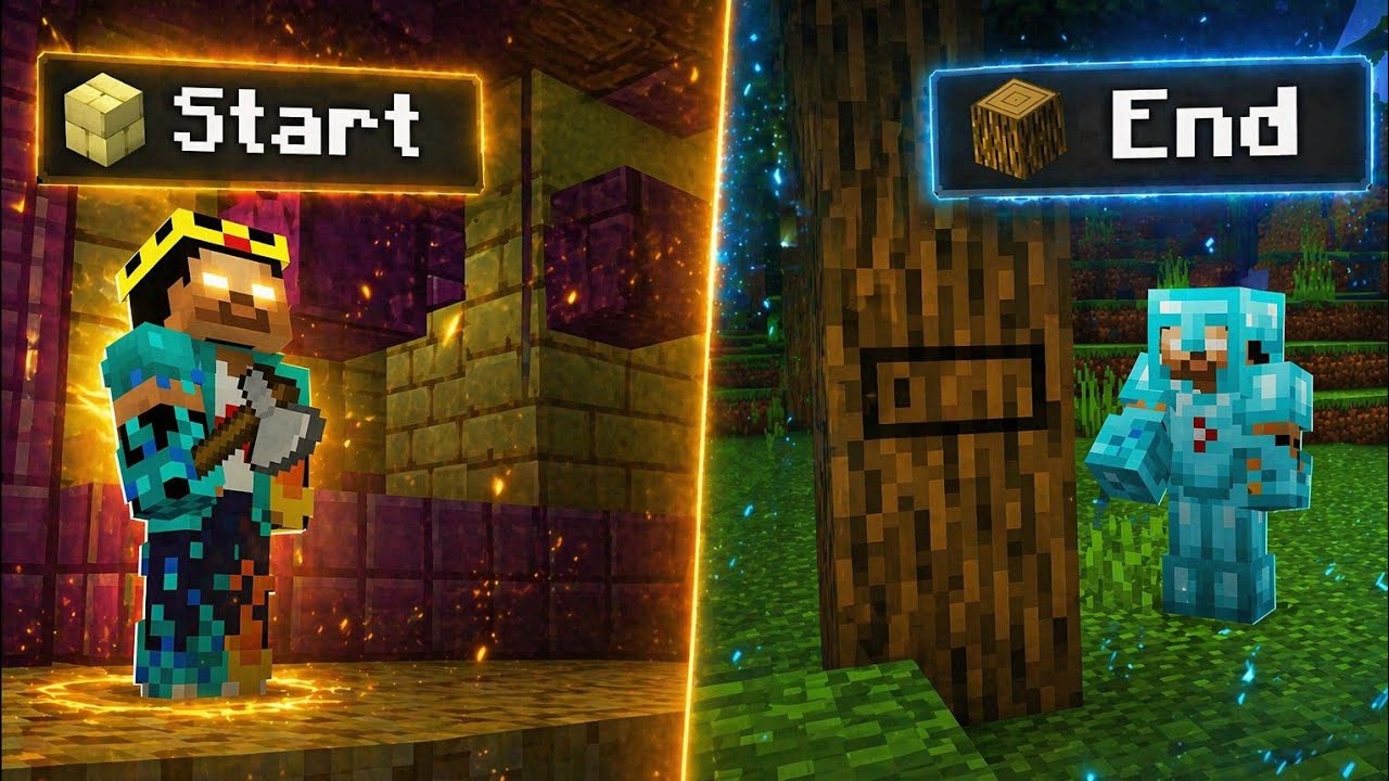 I Tried To Beat Minecraft Backwards Youtube