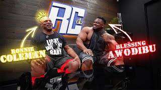 Ronnie Coleman Trains Blessing Awodibu for the Mr .Olympia | Chest \u0026 Triceps