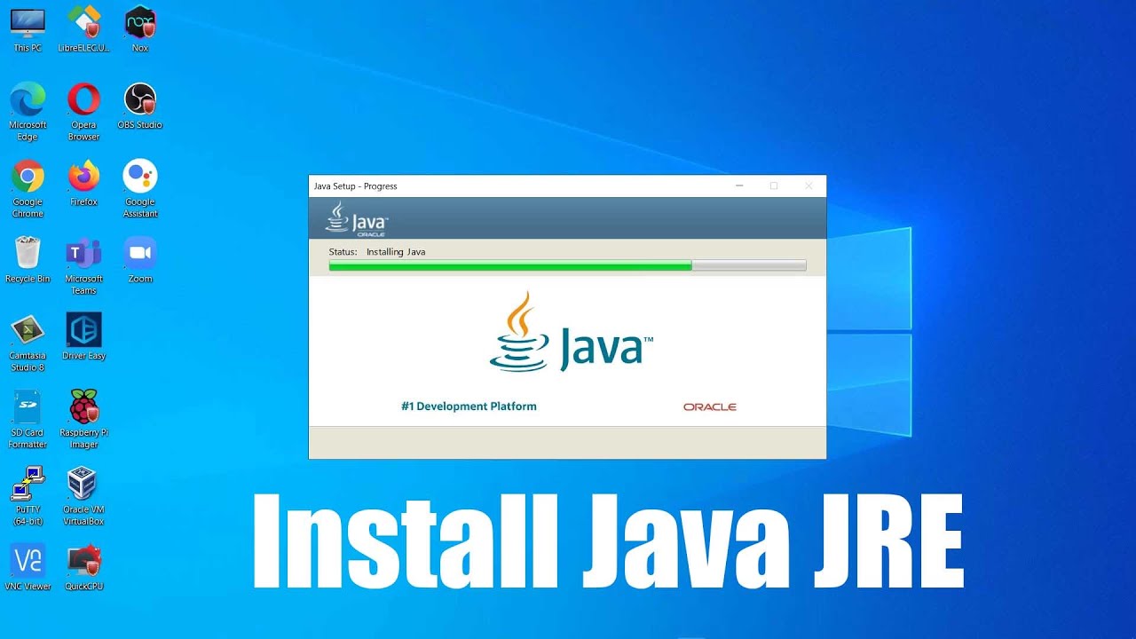 How To Install Java Jre 8 Java Runtime Environment On Windows 10