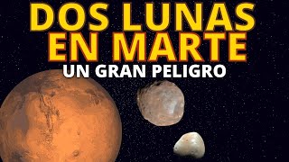 LUNAS DE MARTE Fobos y Deimos ECLIPSES EN MARTE | Rover en el PLANETA MARTE