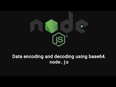 Data encoding and decoding using base64. Node.js – Simlaweb