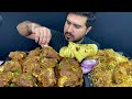 ASMR; EATING SPICY MUTTON CURRY WITH TANDOORI NAAN+SPICY CHICKEN BIRYANI || REAL MUKBANG(NO TALKING)