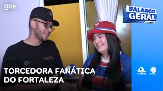 Edney Cunha conversa com torcedora fanática do Fortaleza | Balanço Geral CE Manhã