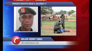 UPDF soldier kills 4 in Kaabong