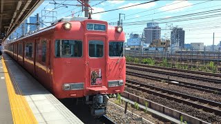 【名鉄杯板付き】名鉄6000系6005F普通岩倉行き　栄生駅発車