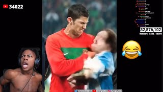 IShowSpeed Reacts to A.I Ronaldo \u0026 Messi Video! 😭 (Part 3)