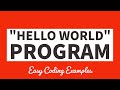Hello World - Python Programming Tutorial 2022