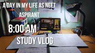 A DAY IN MY LIFE AS NEET ASPIRANT✨#yakeen  hindi medium student#pw #dropper #medicalentranceexam