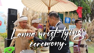 Lanna wrist-tying ceremony:Facilitate beauty and interest in Thailand.