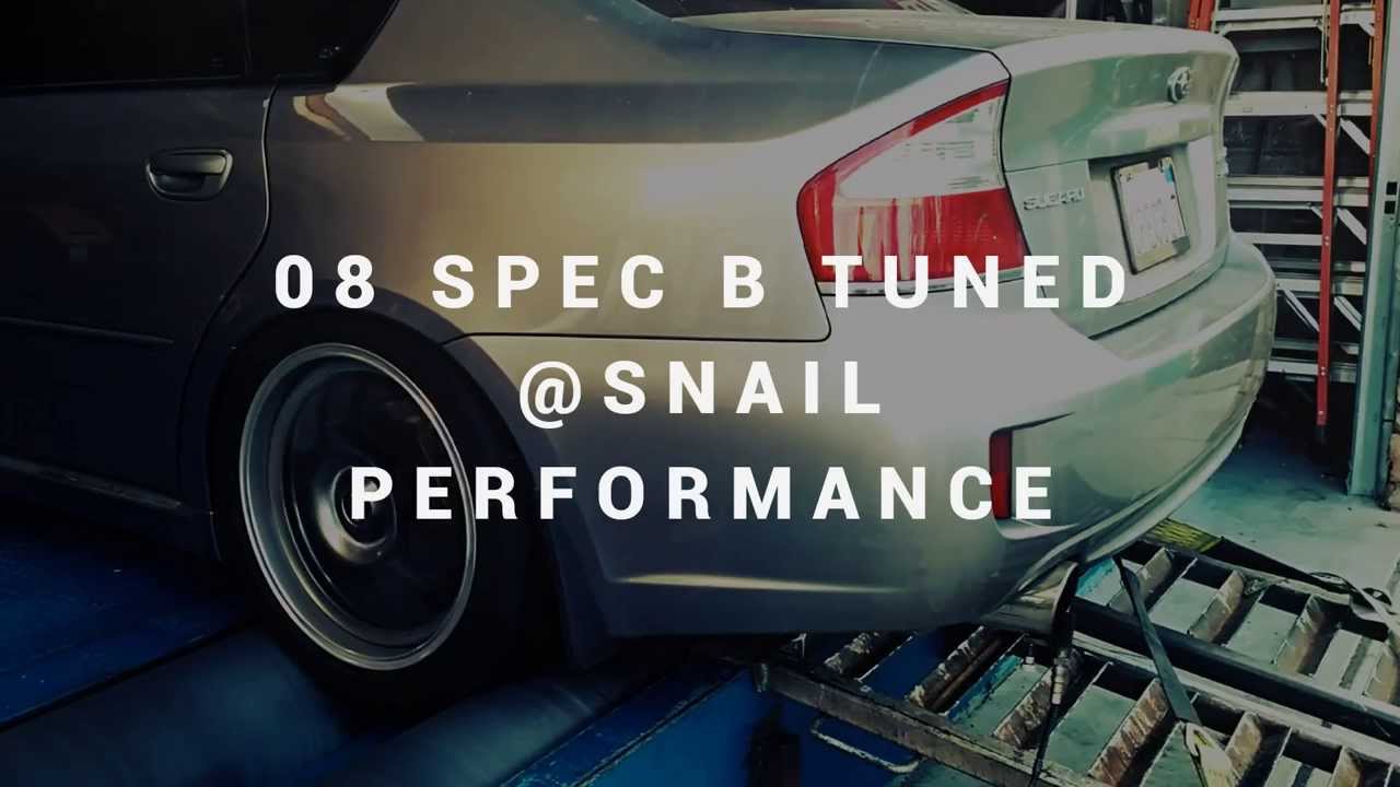 2008 Legacy GT Spec B Tuned On 91 CAN Oct.& E85 Snail Performance - YouTube