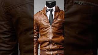 Cool \u0026 Edgy: Men's Slim Fit Leather Jacket for Autumn \u0026 Winter