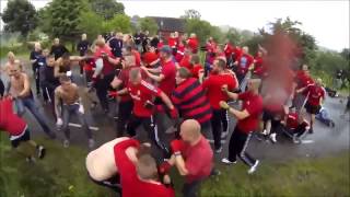 Hooligans Fight GAIS Göteborg vs Helsingborg Copenhagen