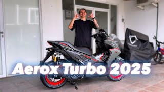 UNBOXING \u0026 MINI REVIEW Yamaha Aerox Alpha Turbo 2025