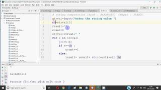 Program to perform string Compression in Python | codeondemand